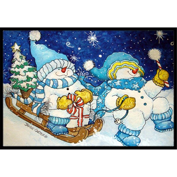 Micasa Celebrate The Season Of Wonder Snowman Indoor & Outdoor Mat24 x 36 in. MI714624 - main